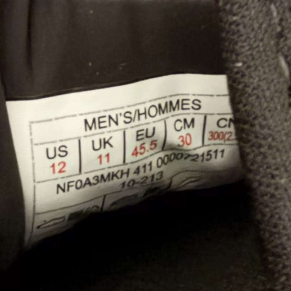 The North Face Thermoball ECO Traction Thermal Boots Men's Dark Gray / Black 12 - Picture 5 of 7